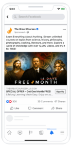Facebook reklamos kampanijos